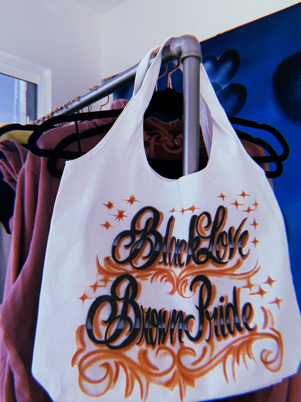 Black Love, Brown Pride Airbrushed Tote Bag – Lux Rosa