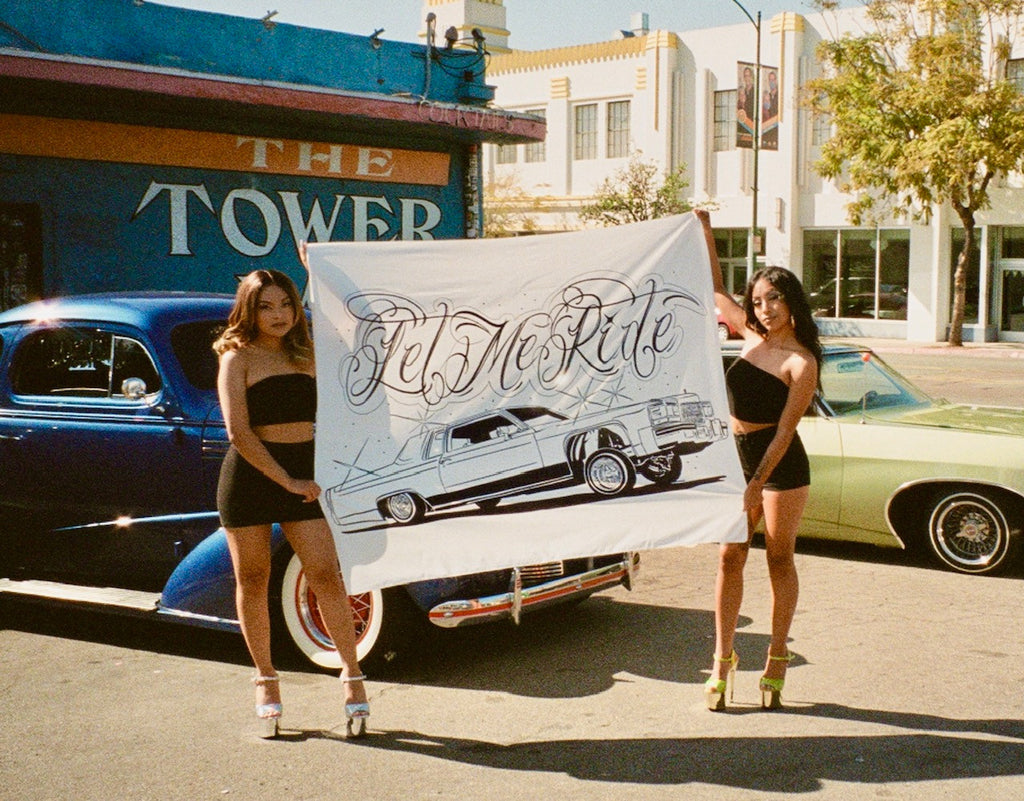 Let Me Ride Wall Tapestry (White)