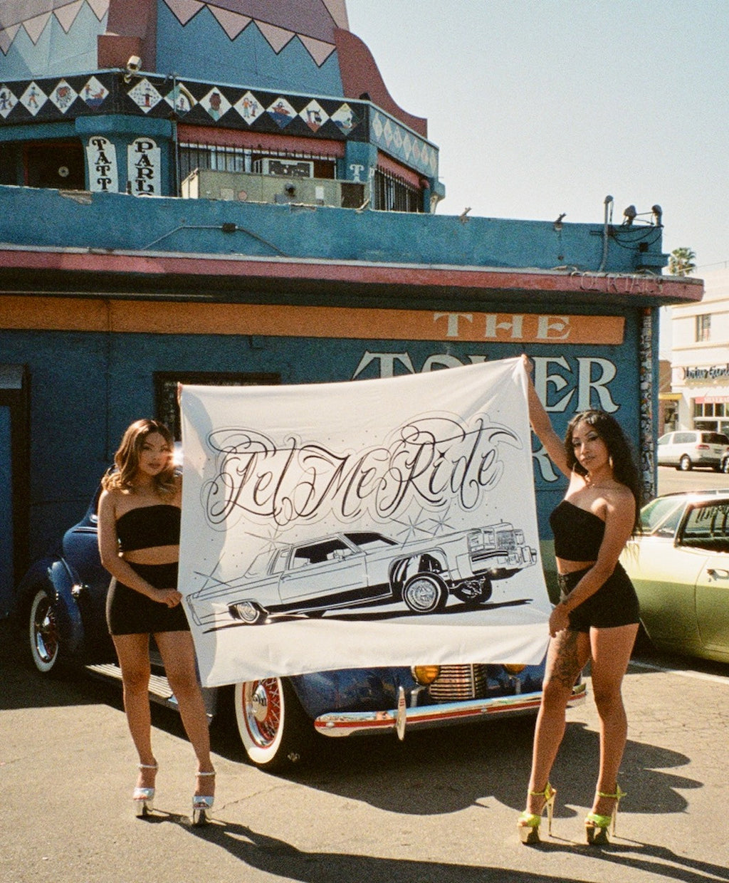 Let Me Ride Wall Tapestry (White)