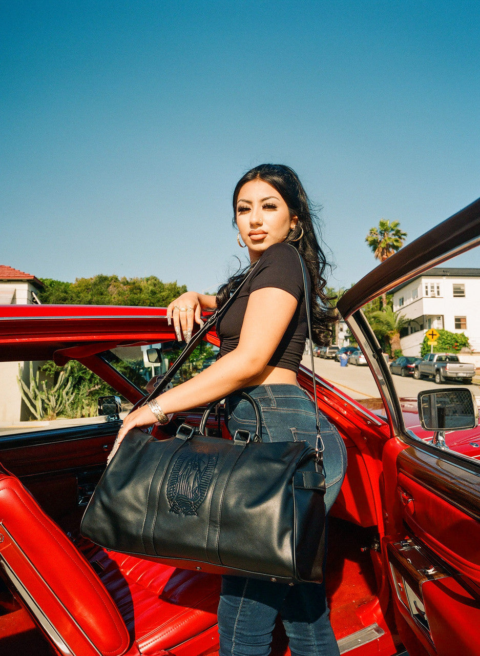 Lux Rosa OUR LADY Duffle Bag (Large)- Black