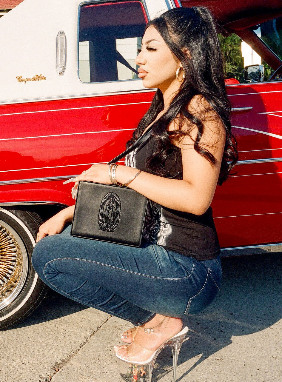 Lux Rosa OUR LADY Shoulder Bag (Small)- Black