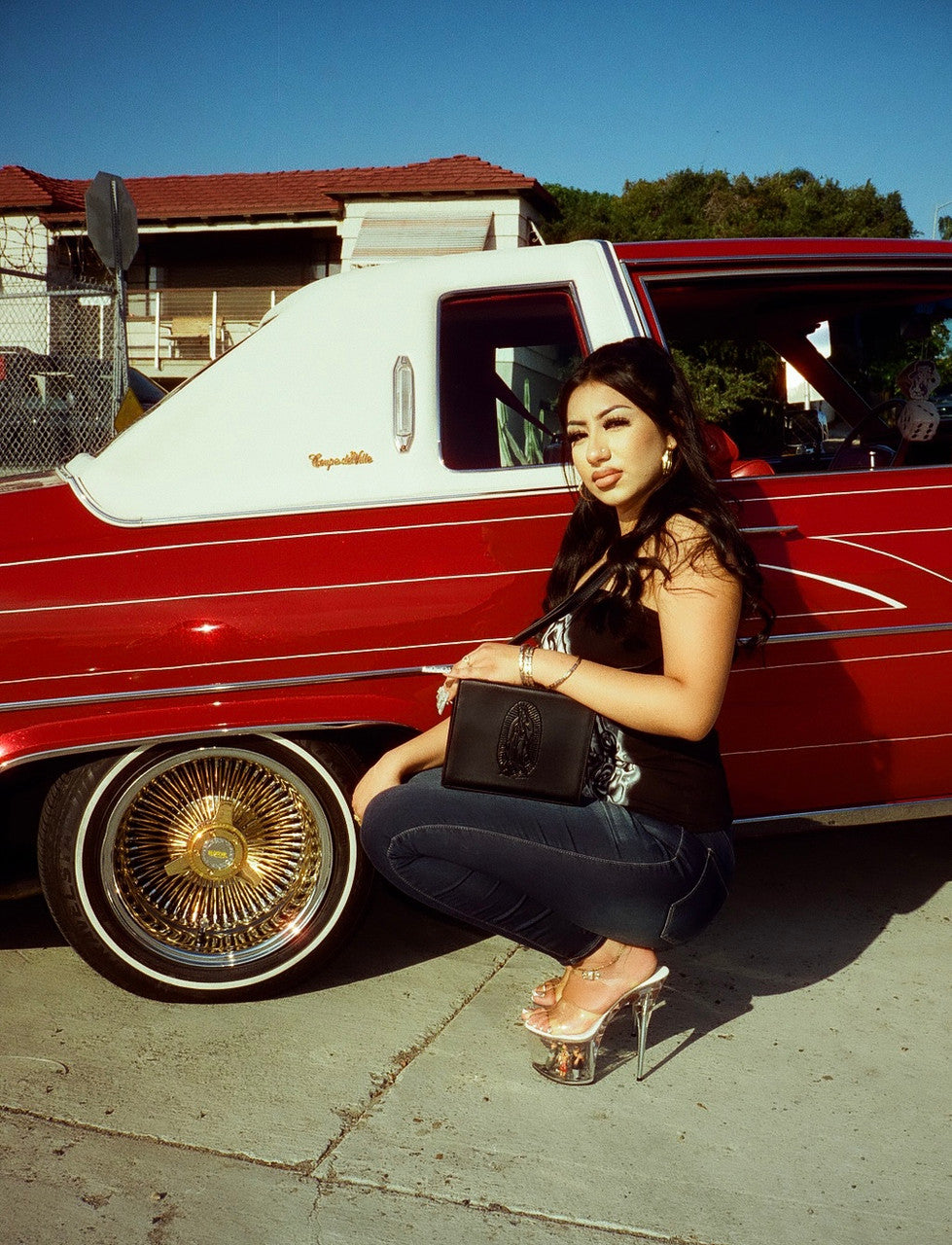 Lux Rosa OUR LADY Shoulder Bag (Small)- Black