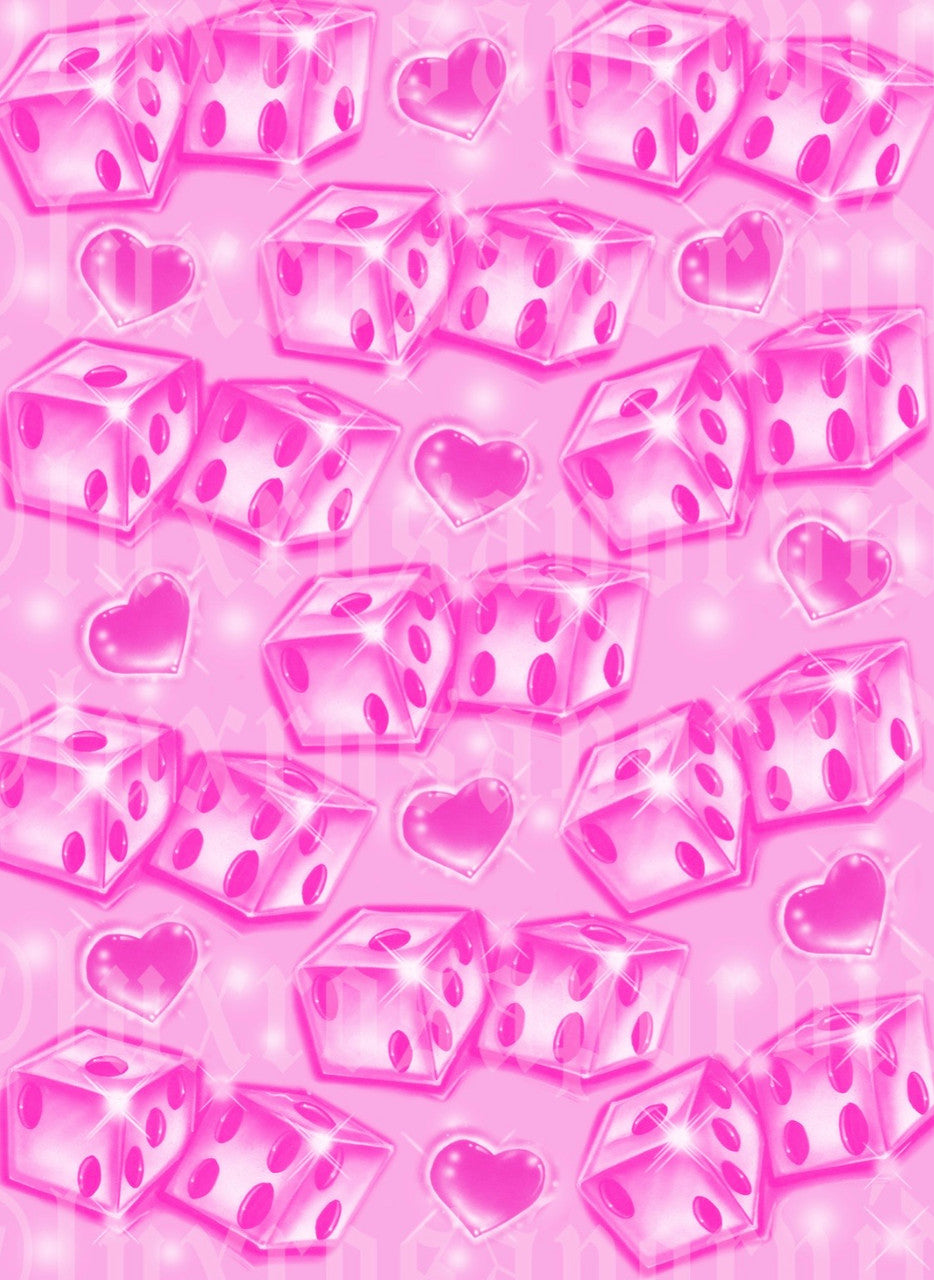 EXTRA EXTRA EXTRA XXX LARGE LIMITED EDITION 'LUCK OF A LADY' Glamour Shotz Airbrushed Backdrop (MALIBU PINK) (XXXL) Exclusive/Limited Edition!!