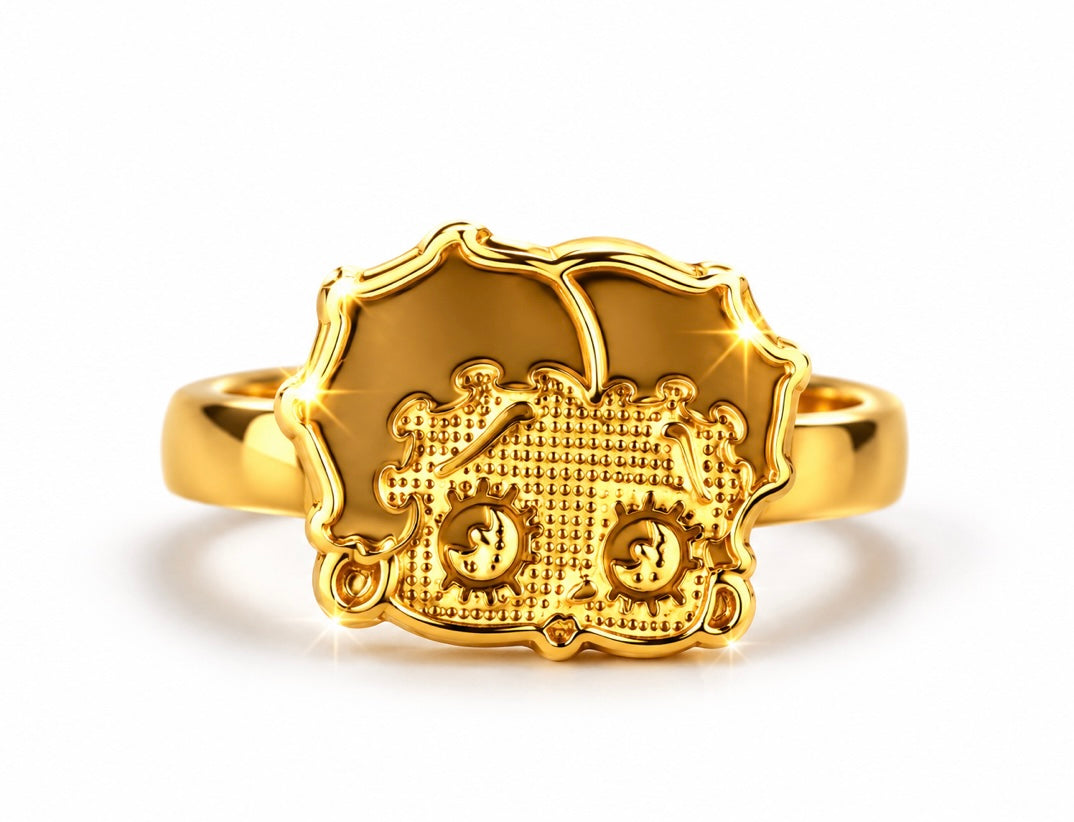 ANGEL BABY' 18K Gold Plated Ring
