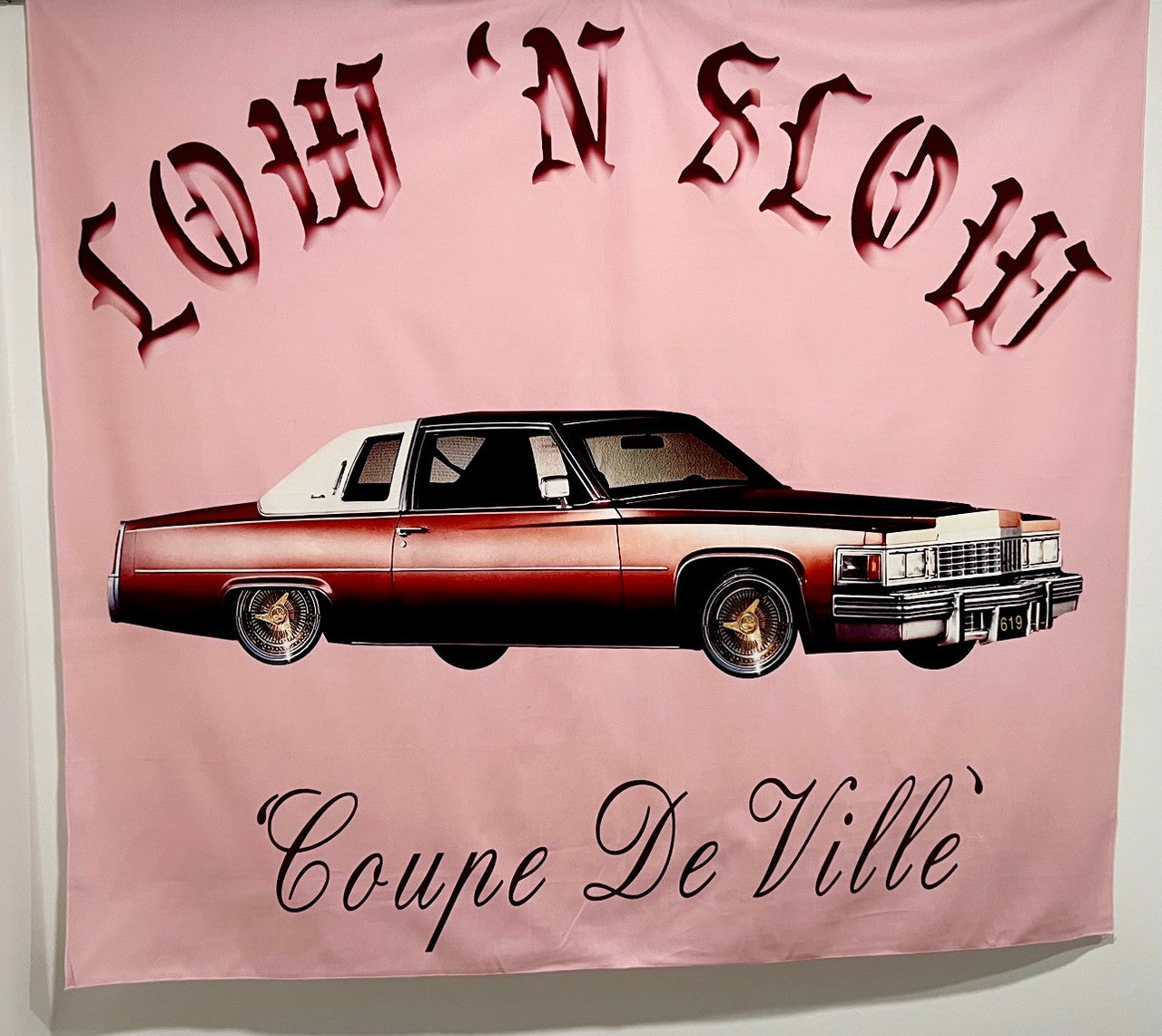 Limited Edition 'Caddy Dreams' Pen & Ink Tapestry (Blush)