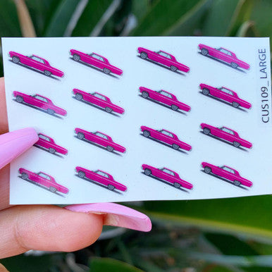 Lux Rosa Impala Nail Stickers (Pink)