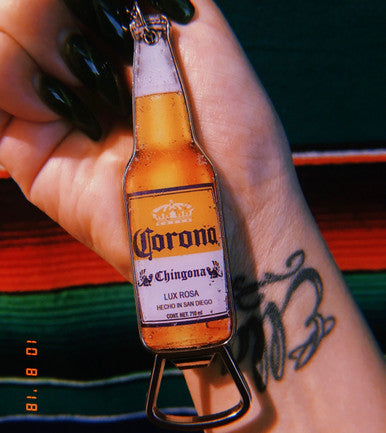 Corona Chingona Keychain Bottle Opener