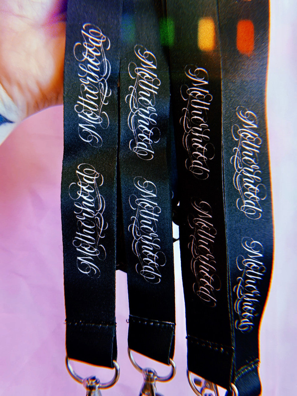 Motherhood Pen & Ink Lanyard (Black)