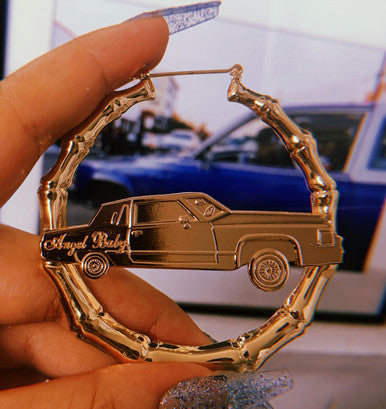 Angel Baby Low Low Gold Bamboo Hoops