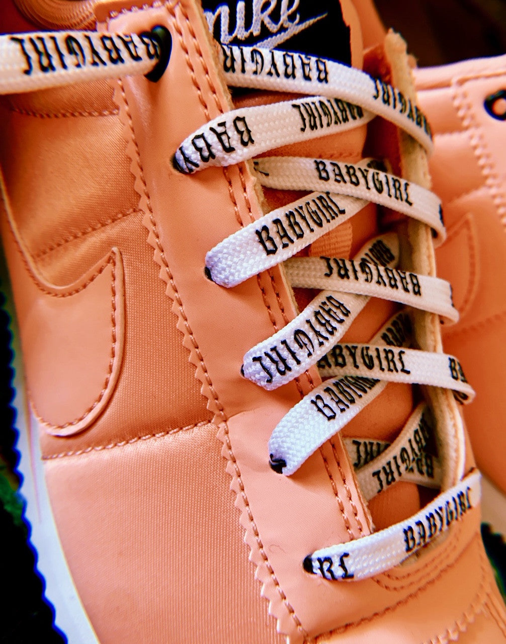 Babygirl White Shoelaces