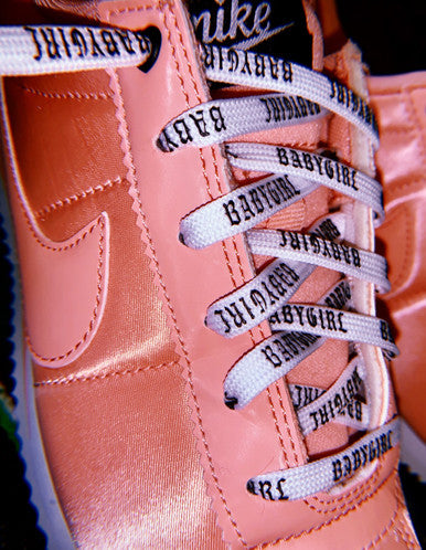 Babygirl White Shoelaces