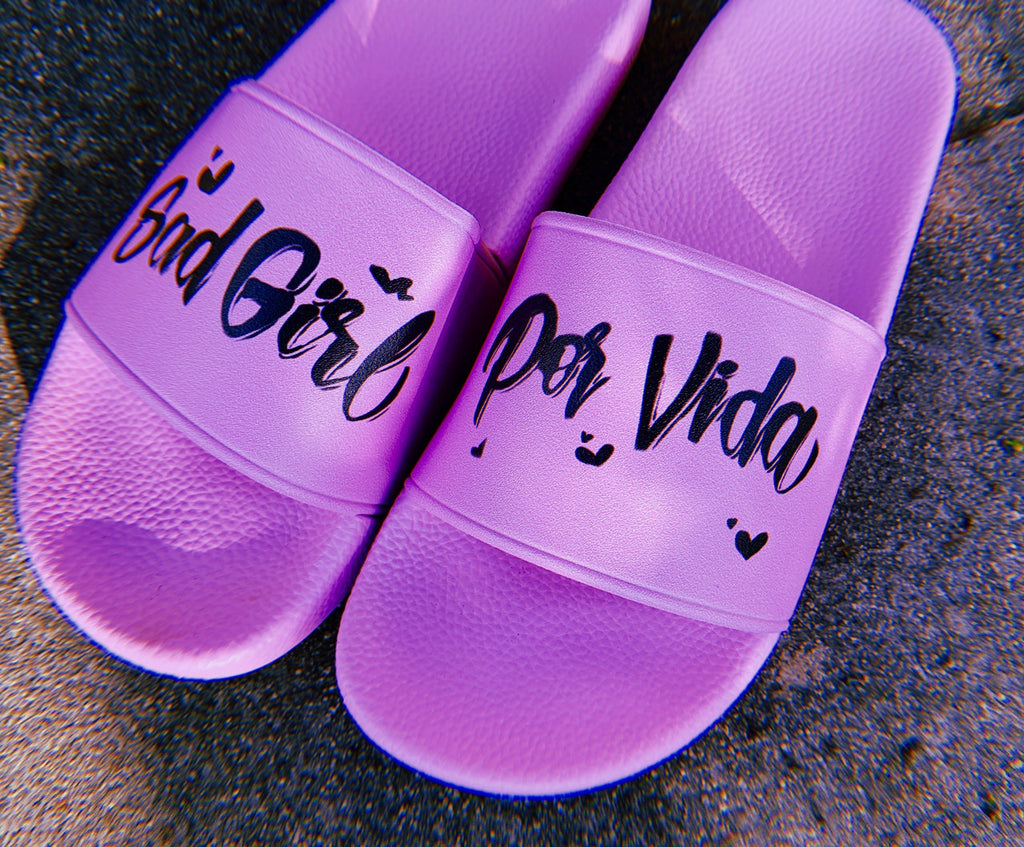 Sad Girl For Vida Airbrushed Slides (Pink)