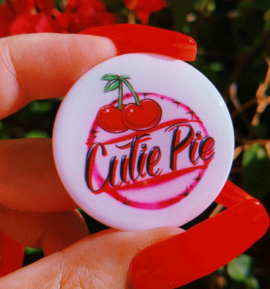 Cutie Pie Airbrush Pop Grip (Drop Glue Style)