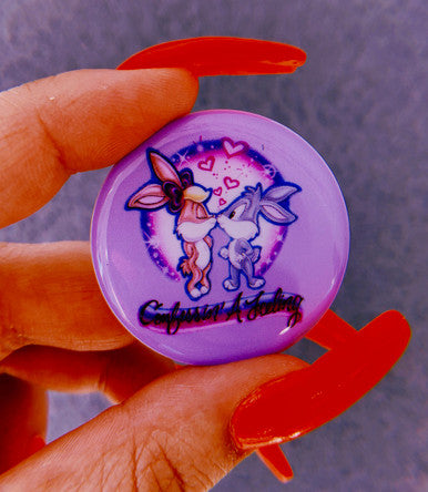 Confessin A Feeling Airbrush Pop Grip Lavender (Drop Glue Style)