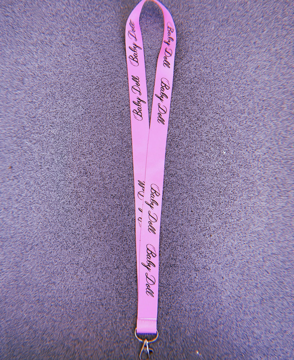 Baby Doll Script Lanyard (Pink)