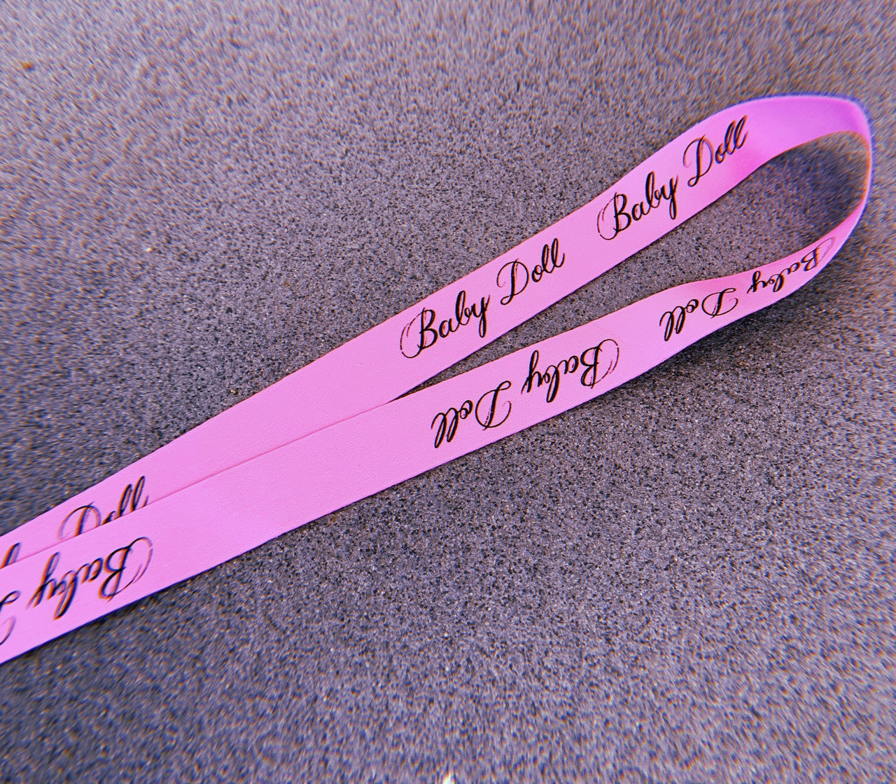 Baby Doll Script Lanyard (Pink)