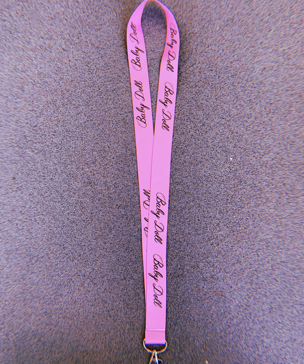 Baby Doll Script Lanyard (Pink)