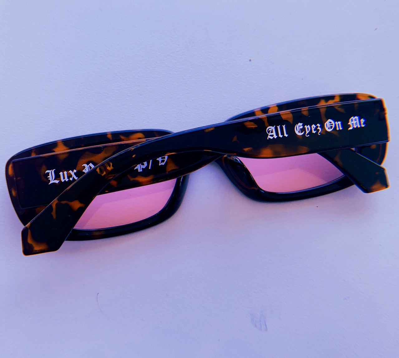 Lux Rosa P/V 'All Eyez On Me' Tortoise Sunglasses