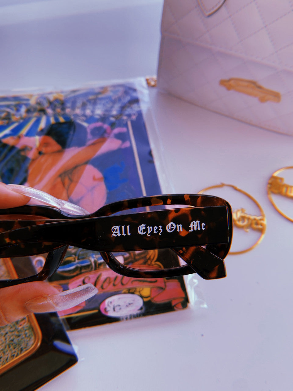 Lux Rosa P/V 'All Eyez On Me' Tortoise Sunglasses