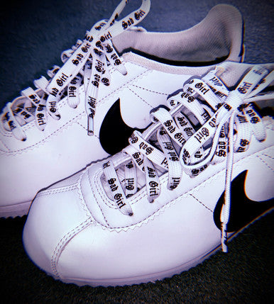 Sad Girl White Shoelaces