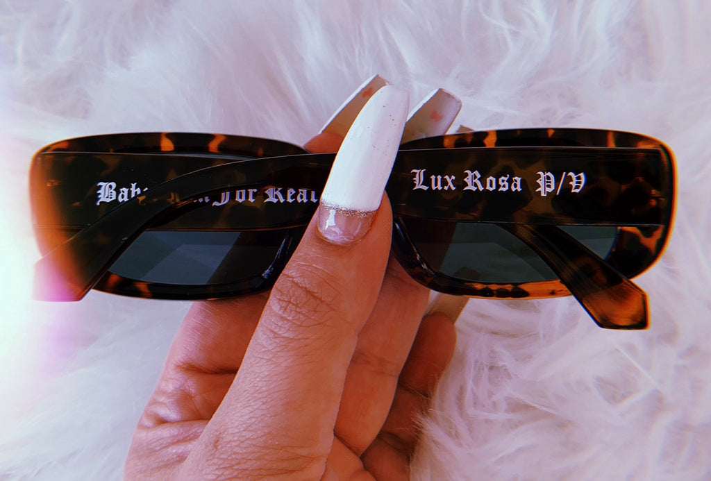 Lux Rosa Sunglasses Bundle (TWO Pairs- Smile Now Cry Later 'Gata' Black & Baby I'm For Real Brown 'Locs')