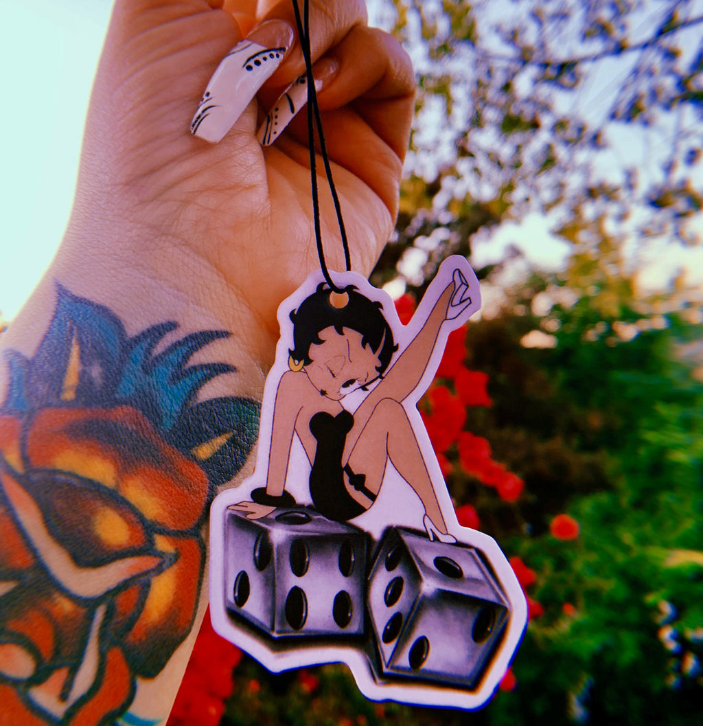 Roll The Dice Betty Airbrushed Air Freshener