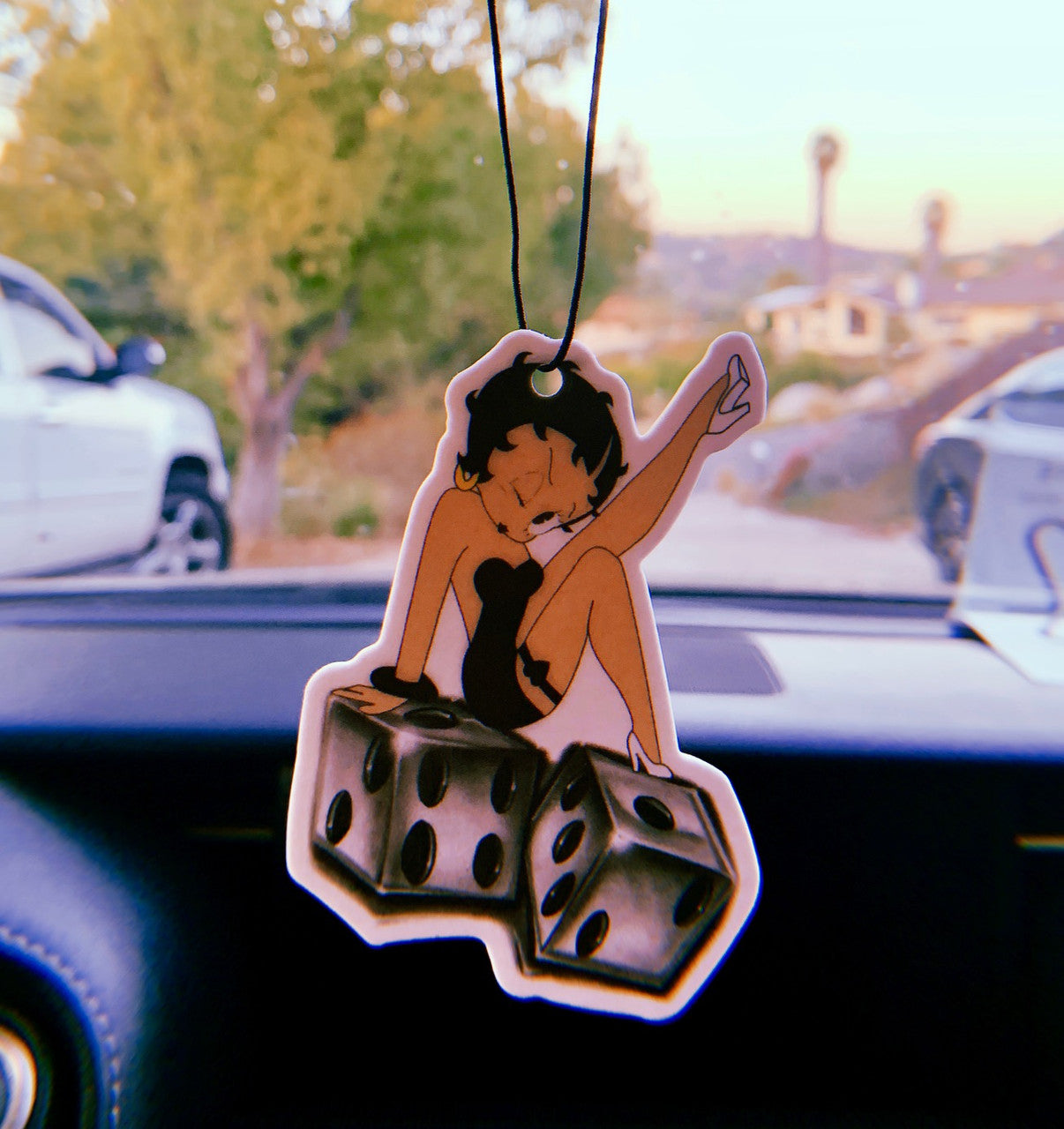 Roll The Dice Betty Airbrushed Air Freshener