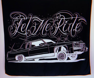 Let Me Ride Wall Tapestry (Black)