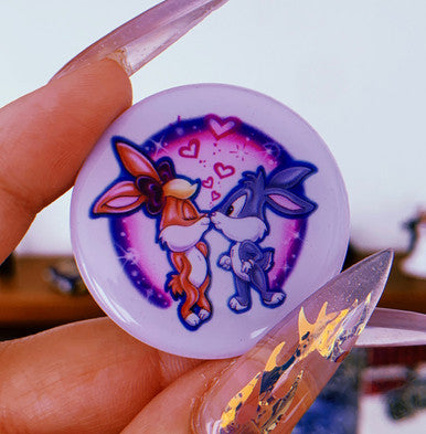 Confessin A Feeling Airbrushed Pop Grip WHITE (Drop Glue Style)