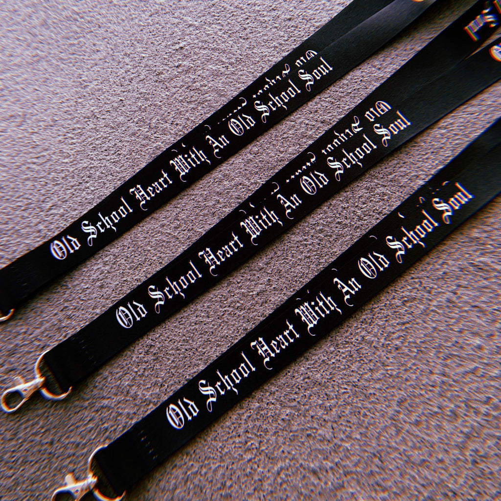 Old School Heart With An Old School Soul Lanyard