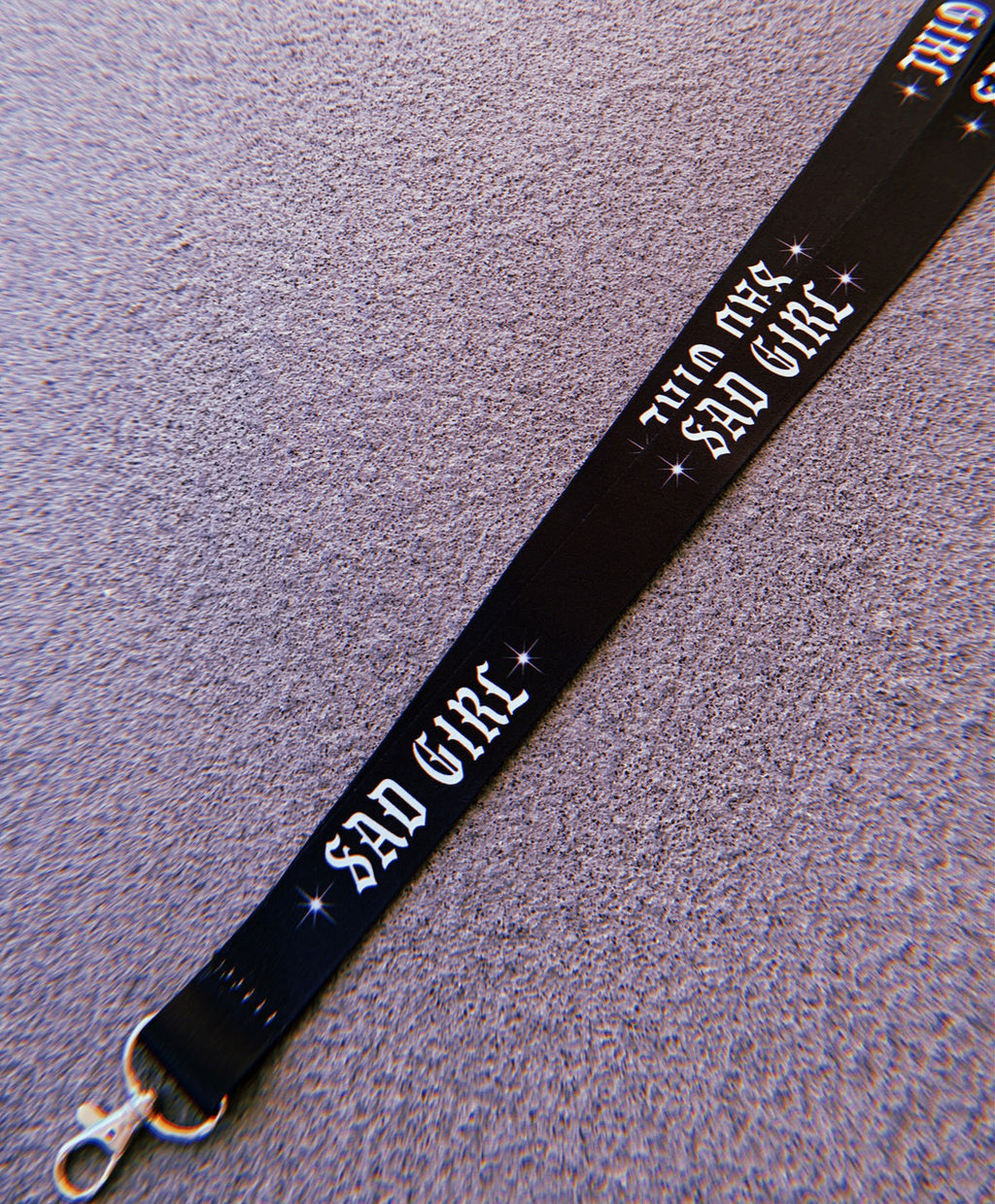 'SAD GIRL' Lanyard (BLACK)