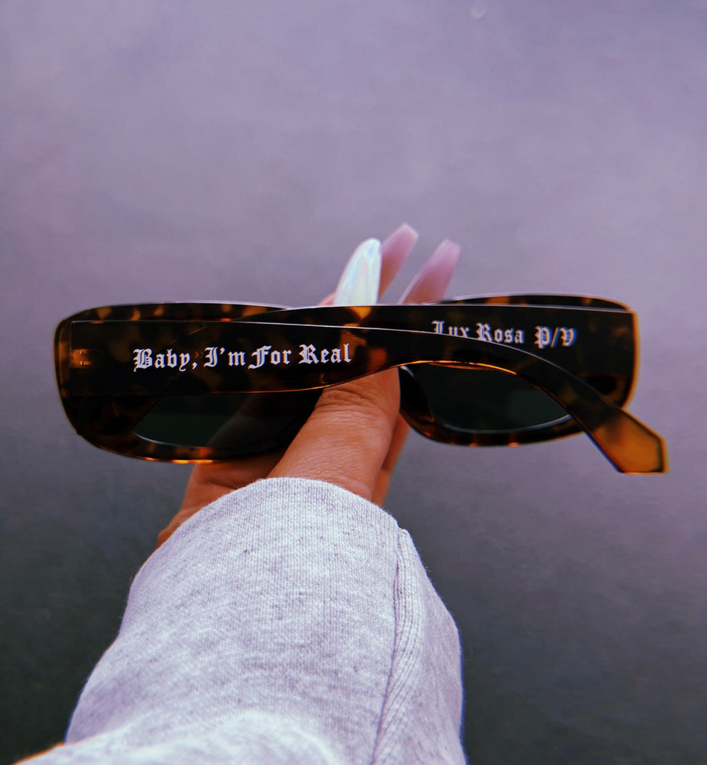 Lux Rosa P/V 'Baby, I'm For Real' Tortoise Locs Sunglasses