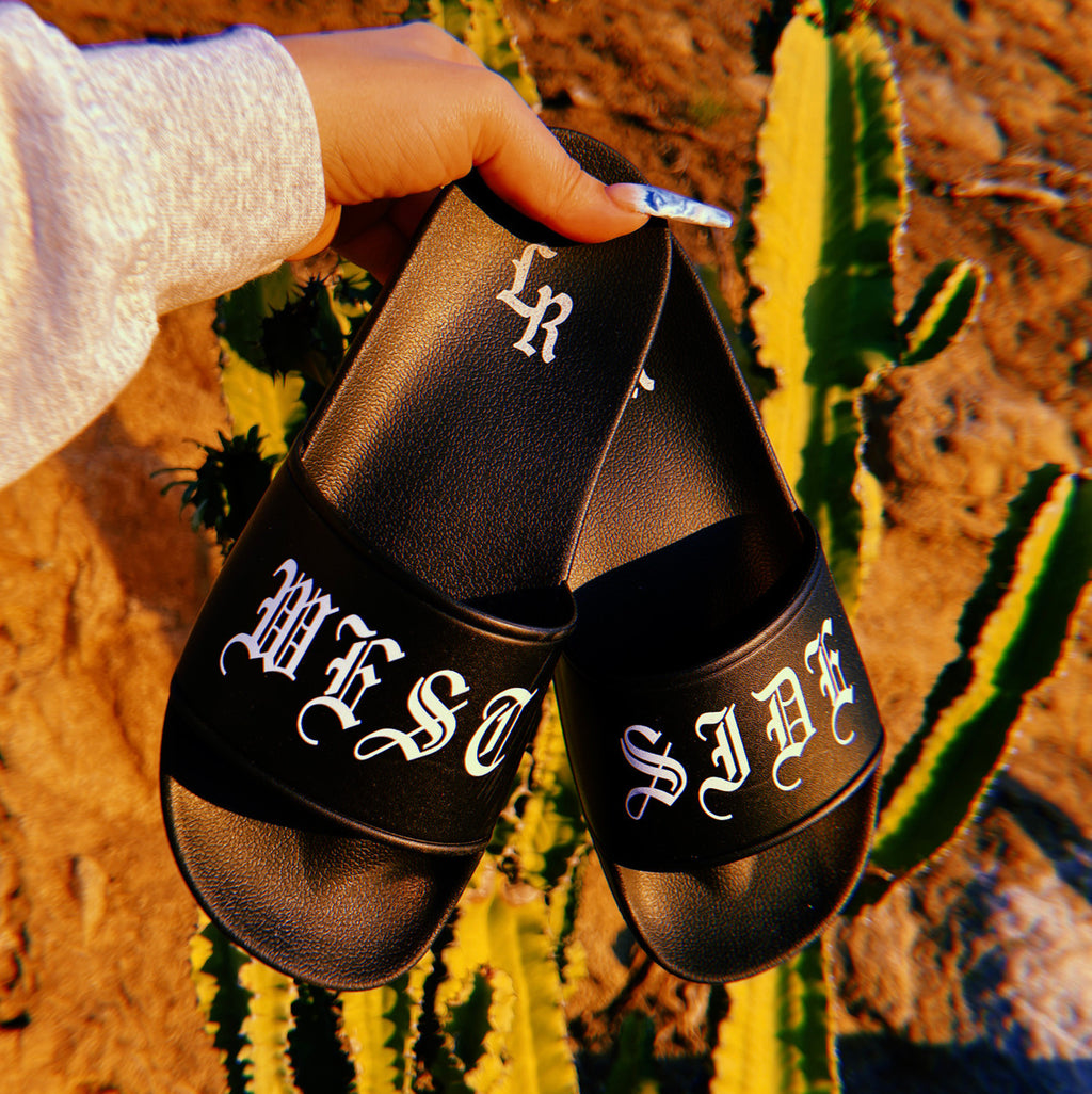 LR WESTSIDE Black Slides