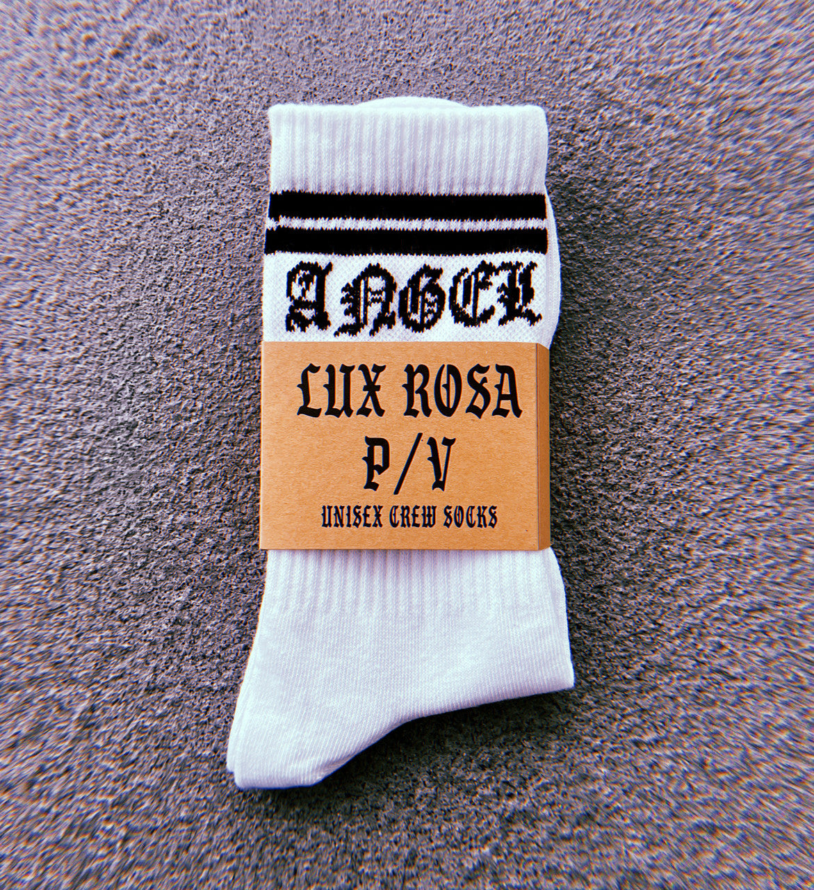 Angel Baby OE Socks (WHITE/BLACK)