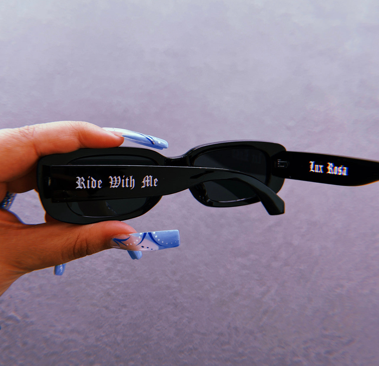 Lux Rosa P/V 'RIDE WITH ME DIE WITH ME' LOCS Sunglasses