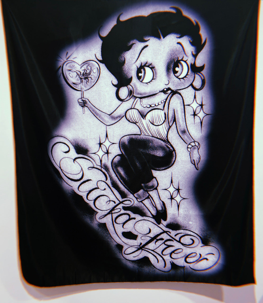 SUCKA FREE Pen & Ink Tapestry (Black)
