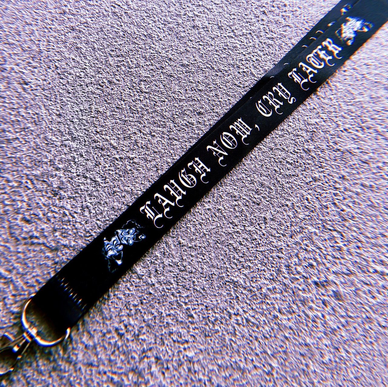 LAUGH NOW CRY LATER Lanyard (Black)