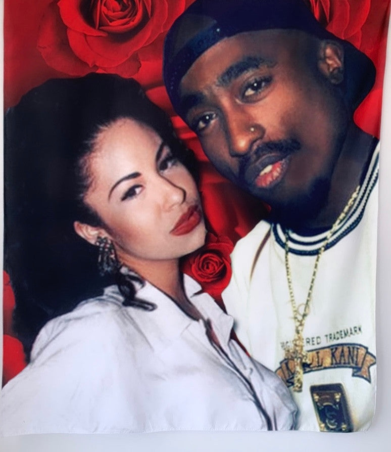 All Eyez On Us Star Shots Tapestry (Red Roses)