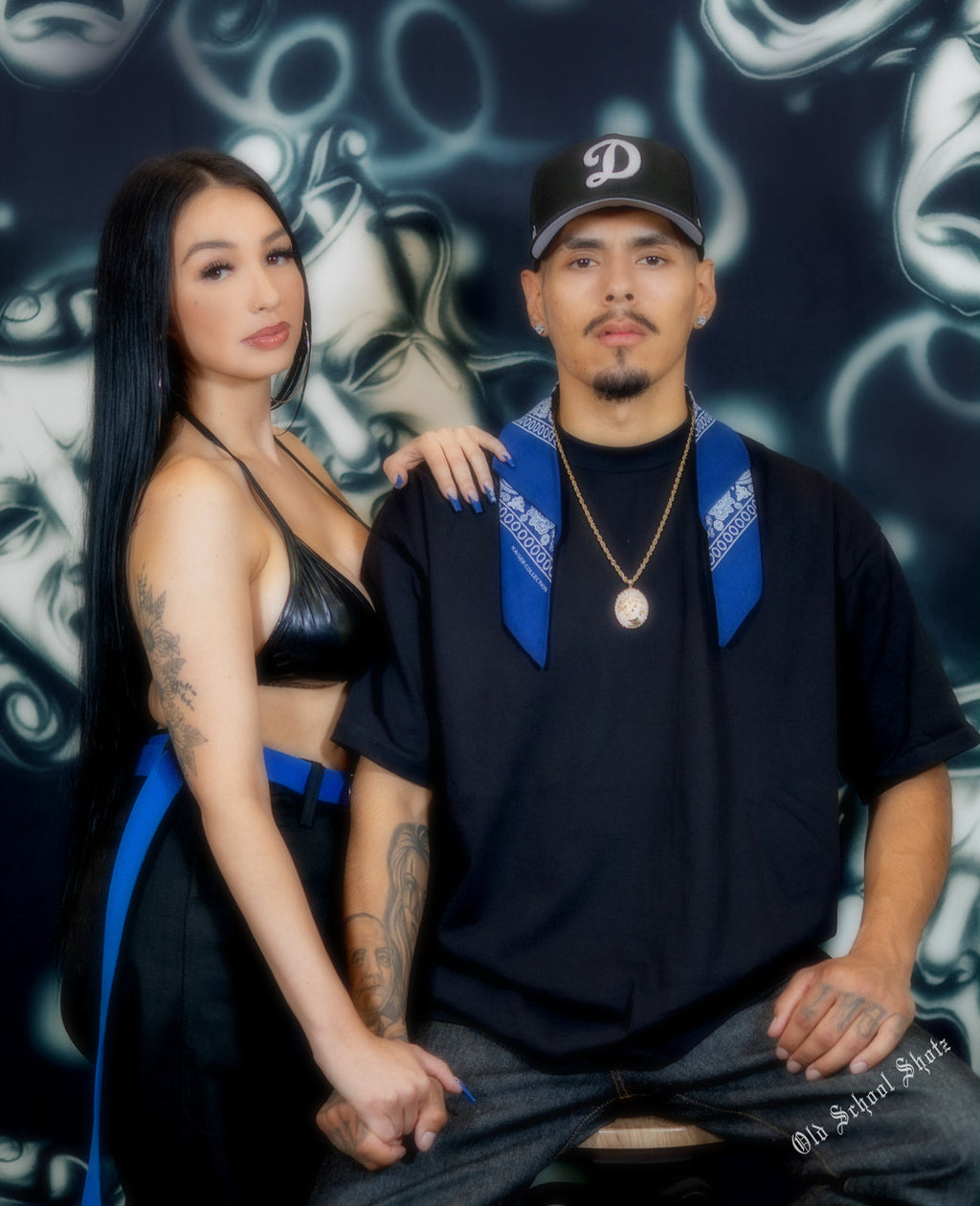 Glamour Shotz  Airbrushed 'Emotions' Backdrop (BLACK) (Extra Large)