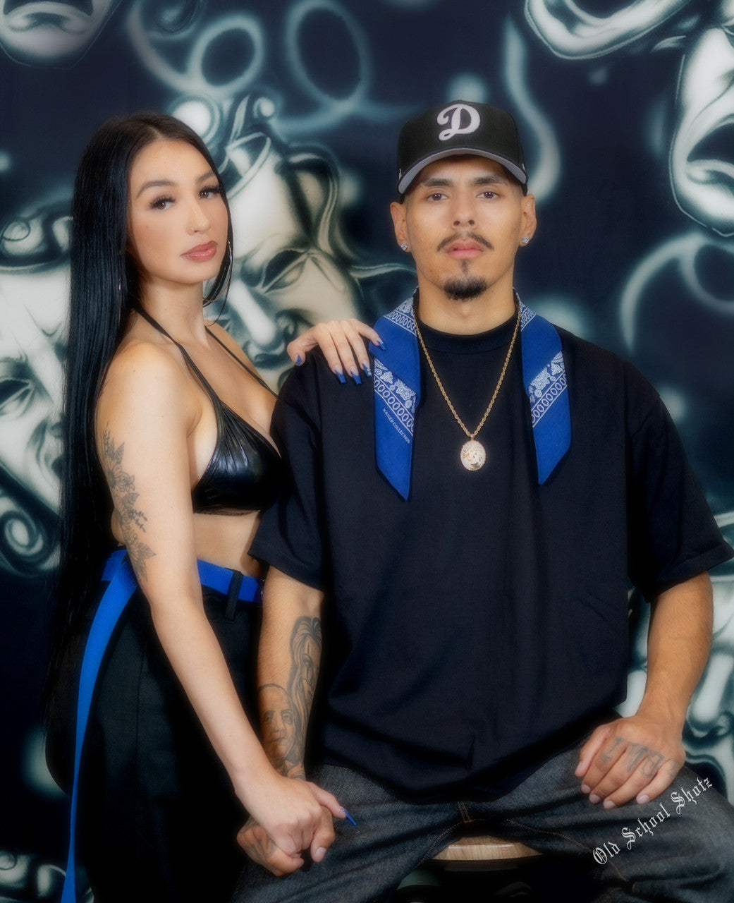 Glamour Shotz  Airbrushed 'Emotions' Backdrop (BLACK) (Extra Large)