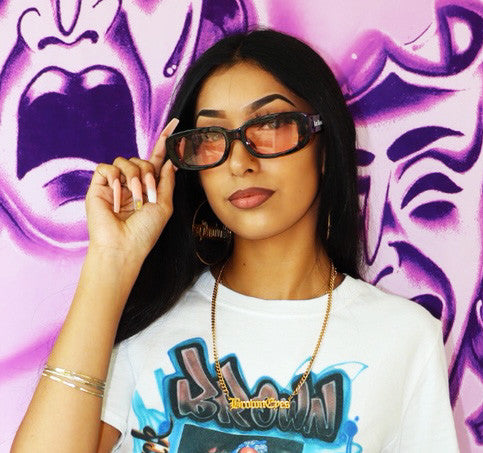 Lux Rosa P/V 'All Eyez On Me' Tortoise Sunglasses