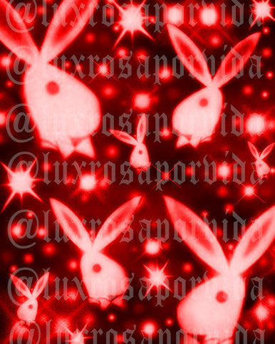 Glamour Shotz '84 PLAYGIRL Airbrushed RED Backdrop (Extra Large)