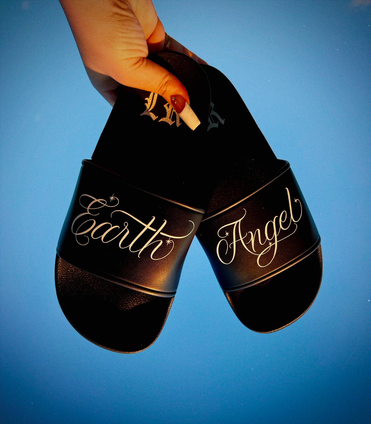 'Earth Angel' Script Pen & Ink Slides (Black)