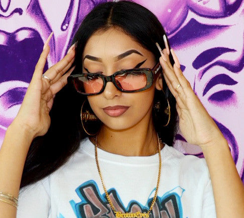 Lux Rosa P/V 'All Eyez On Me' Tortoise Sunglasses