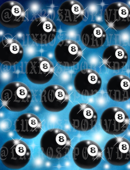 Glamour Shots Early 2000s Y2K 'Magic 8 Ball' Airbrush Studio Backdrop 90s Style (AQUA/BLUE OMBRÉ) (Extra Large)