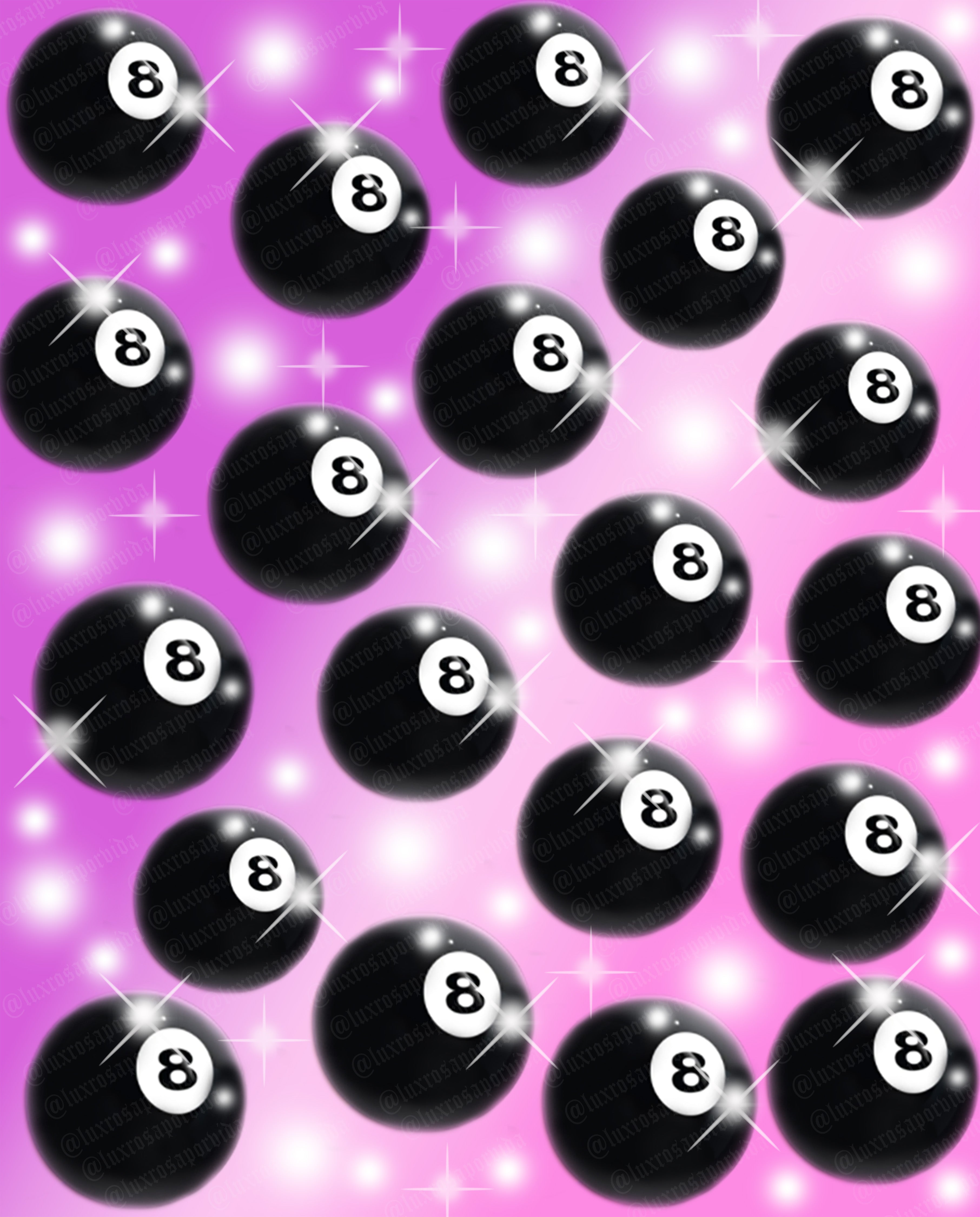 EXTRA EXTRA EXTRA XXX LARGE LIMITED EDITION Y2K Early 2000s 'MAGIC 8 BALL' Glamour Shots Airbrush Backdrop (PINK PURPLE OMBRÉ) (XXXL) Exclusive/Limited Edition!!