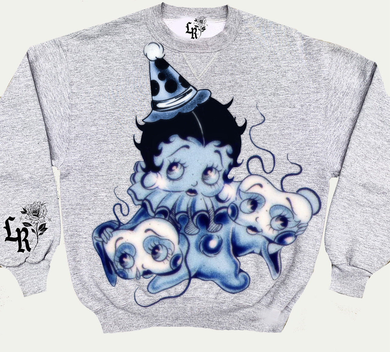 Limited Edition The Agony & The Ecstasy Pen & Ink Crewneck (Grey/Blue)