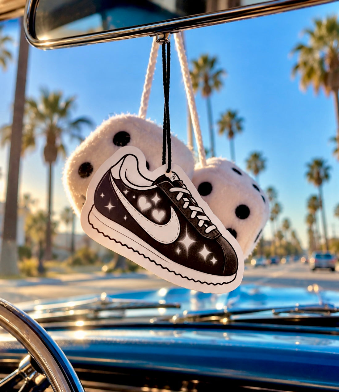 Lux Rosa Airbrush Black Cortez Air Freshener (BLACK)