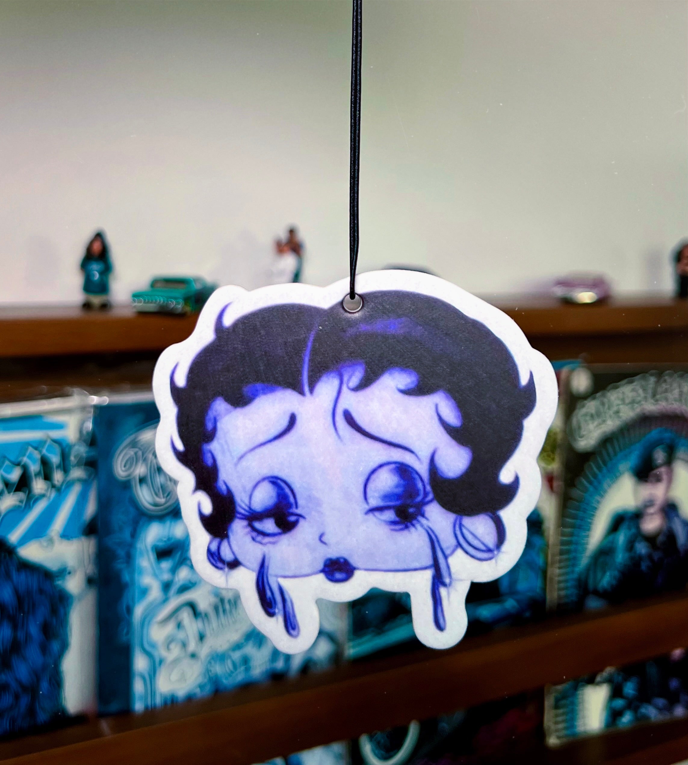 Lux Rosa 'SAD SAD GIRL BOOP' Pen & Ink Air Freshener (Blue)