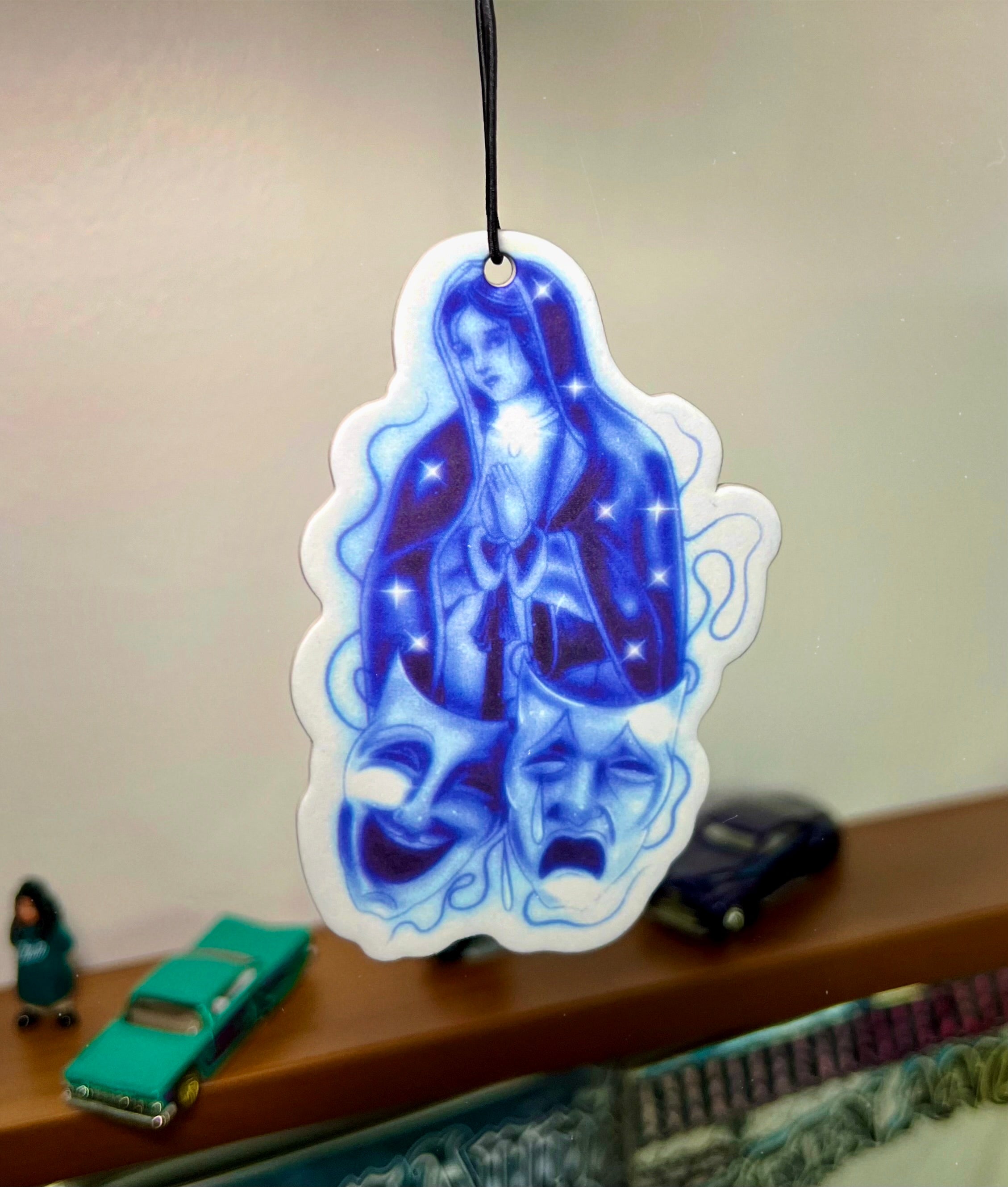 Lux Rosa 'Blessings X Protections' Pen & Ink Air Freshener (Blue)